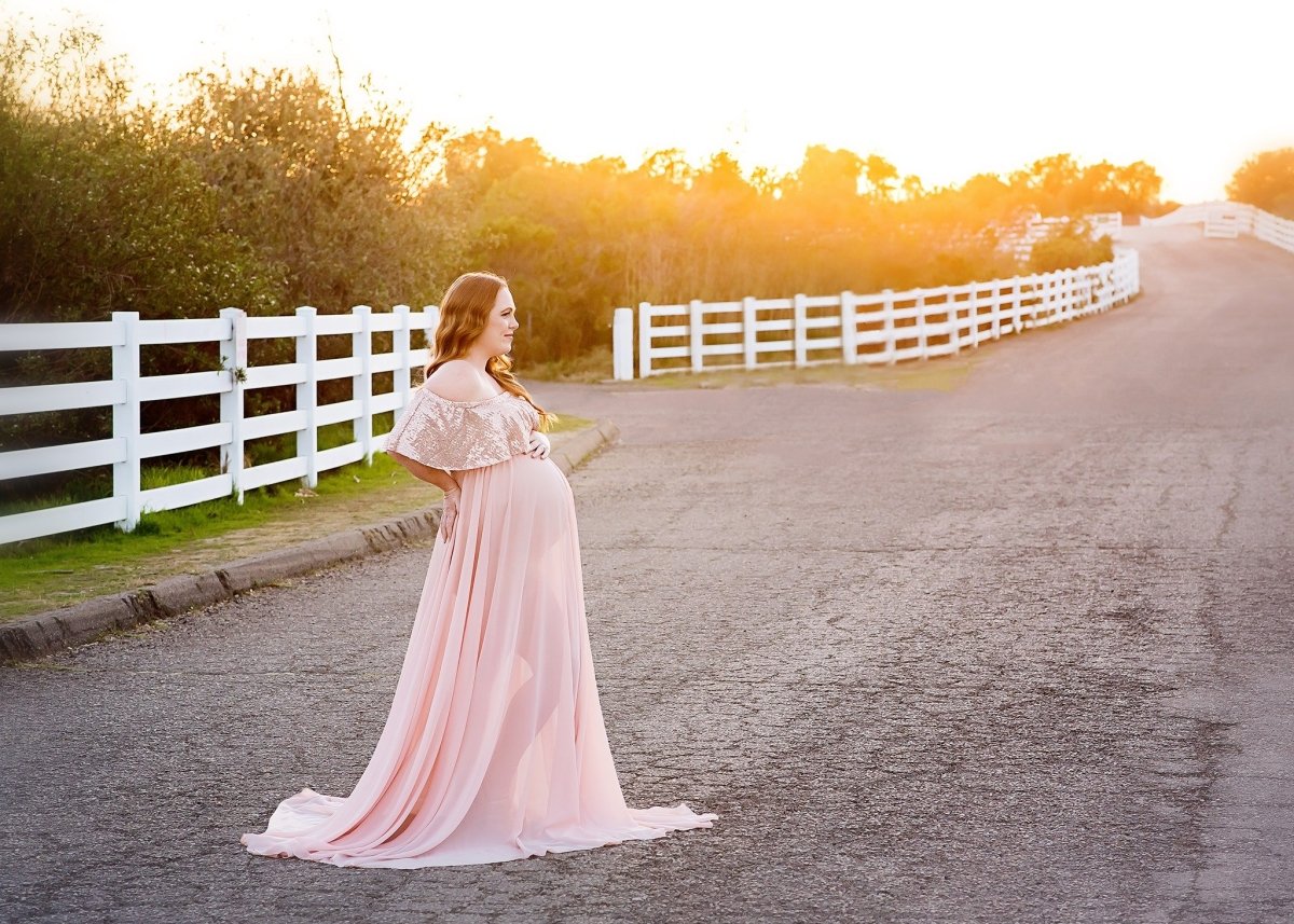 Inner Light Silk Two Piece maternity Photoshoot Dress – ZeBu Be You