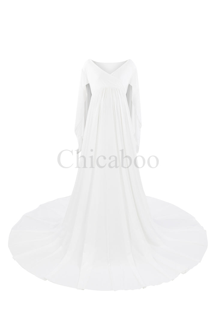 Pearl White {Iris} Maternity Gown (reversible)  Size 4-18+