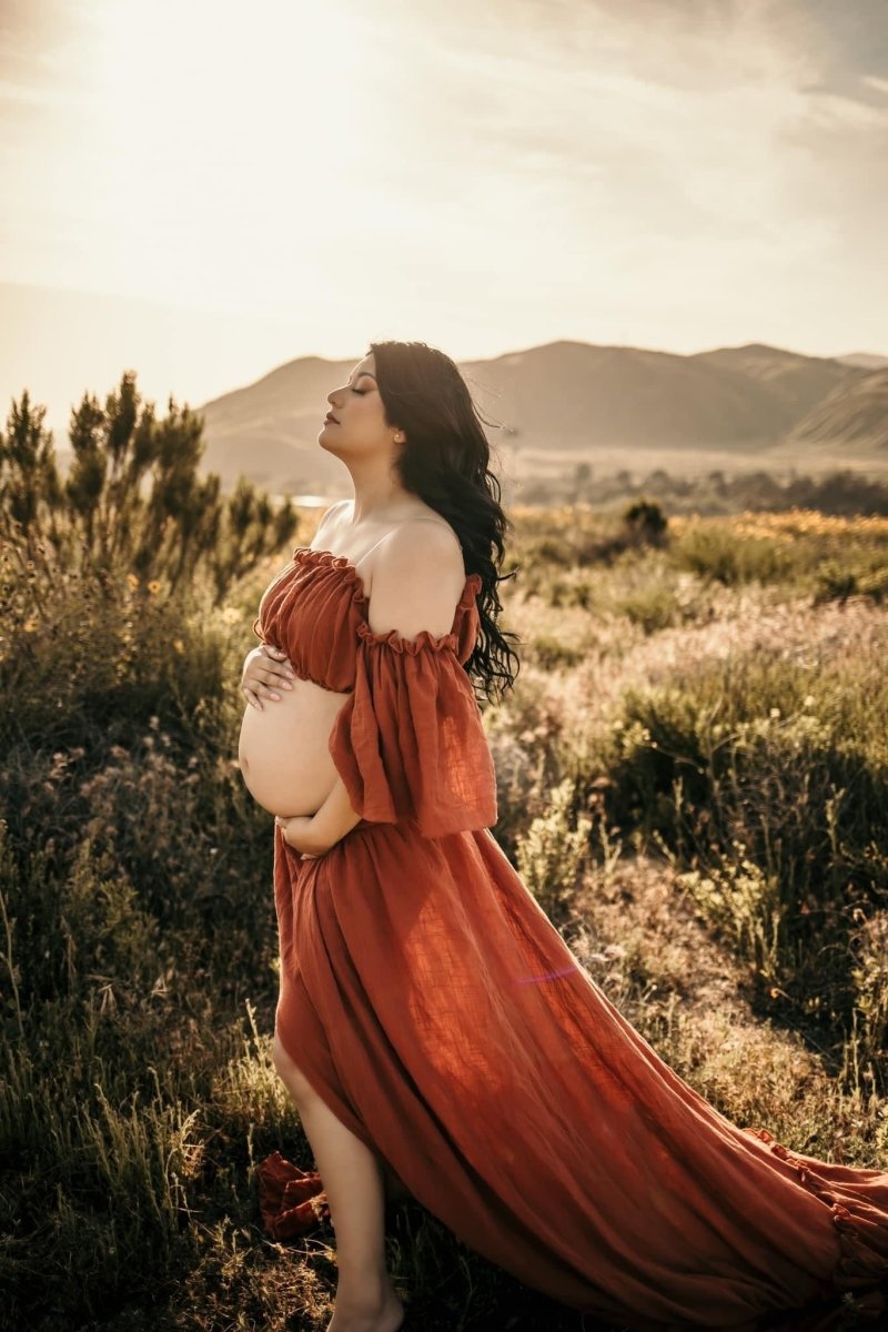 Daisy 2-Piece Boho Maternity Photoshoot Dress