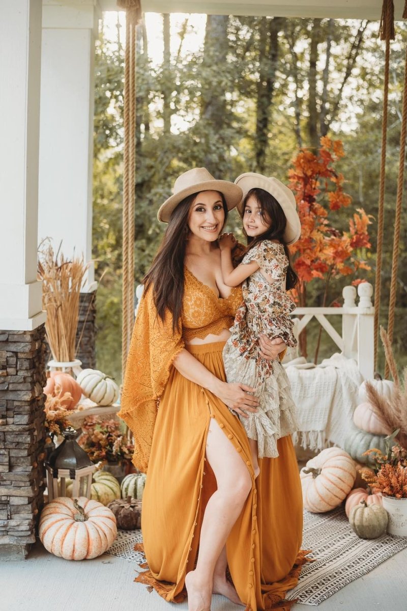 Cora Boho Maternity Crop Top