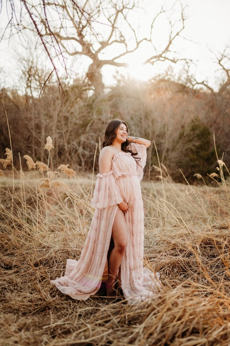 Estelle 2-Piece Boho Maternity Photoshoot Dress | Choose Color Ruffle Chicaboo Estelle 2-Piece Boho Maternity Photoshoot Dress | Choose Color Ruffle Chicaboo