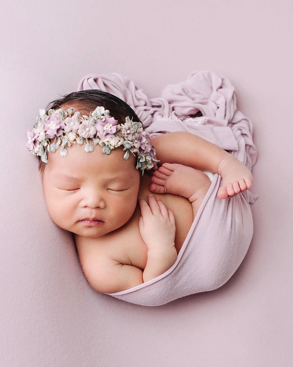 Flora newborn-sitter flower crown only (choose color) - Chicaboo