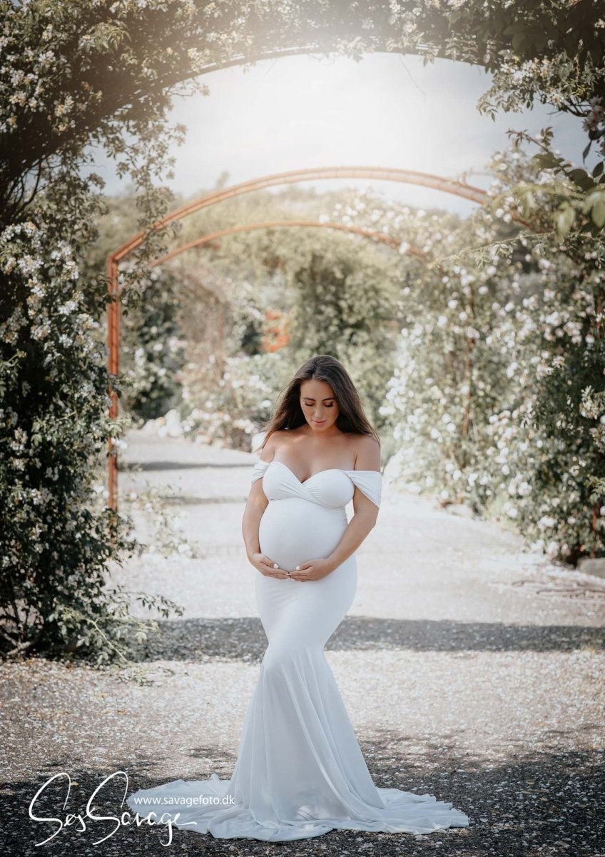 Winter White Maternity Dresses & Gowns | Chicaboo - Chicaboo