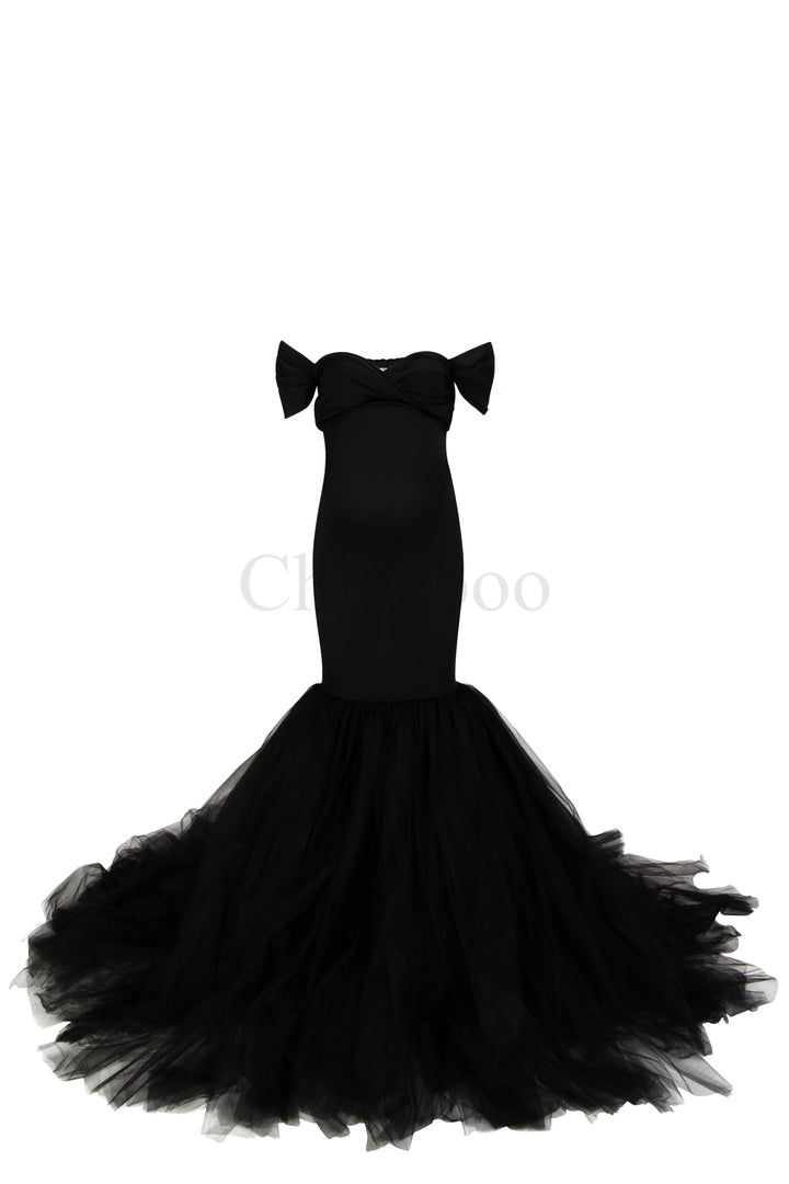 Black Onyx Ariel Maternity Photoshoot Dress Onesize
