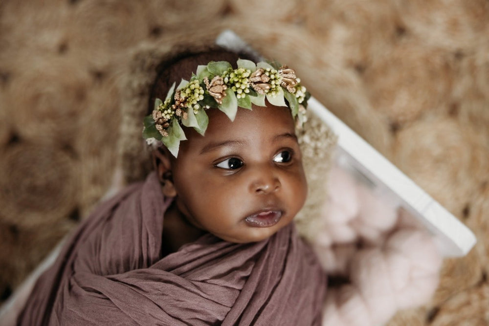 Cream and Gold - Wing and Tie Pippy Headband set - Chicaboo