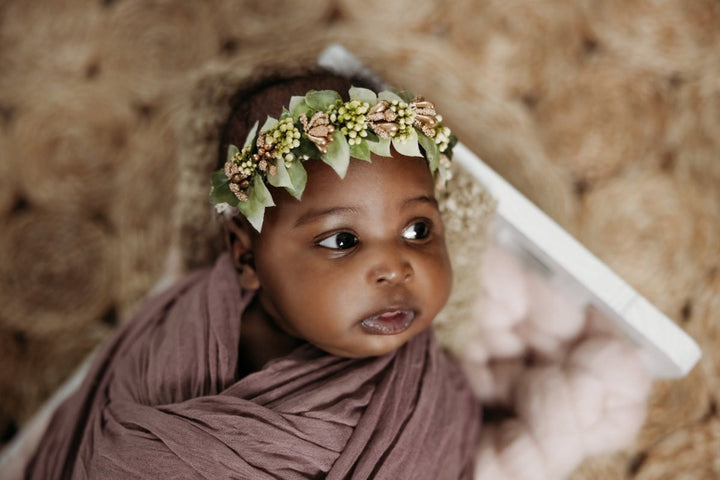 Cream and Gold - Wing and Tie Pippy Headband set - Chicaboo