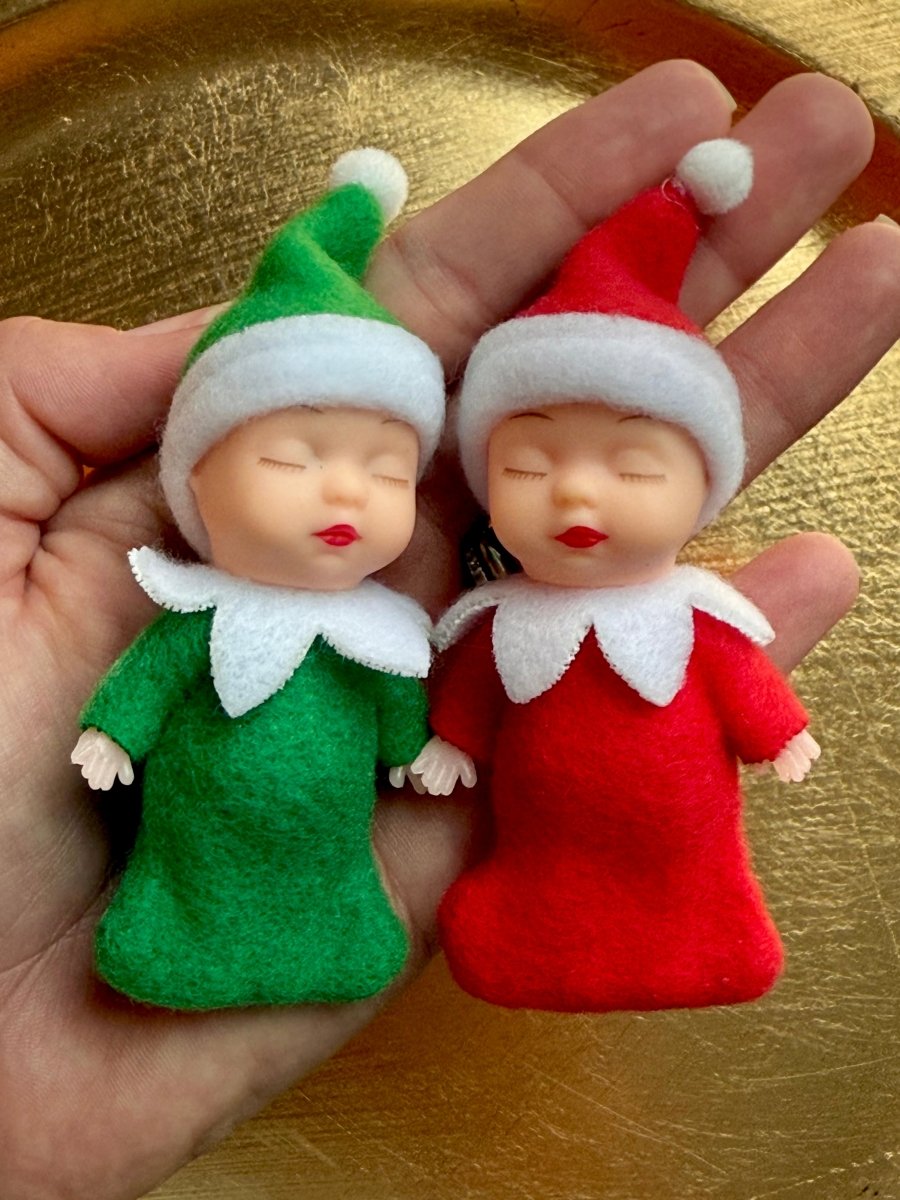 Elfkins™ Mini Newborn Christmas Elf • Baby Elf • Elf Mini • Stocking Stuffer | Choose Color - Chicaboo
