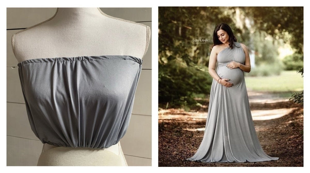 Eternity Maternity Photoshoot Dress in Multiple Colors – Polyester Bandeau, One - Size - Chicaboo