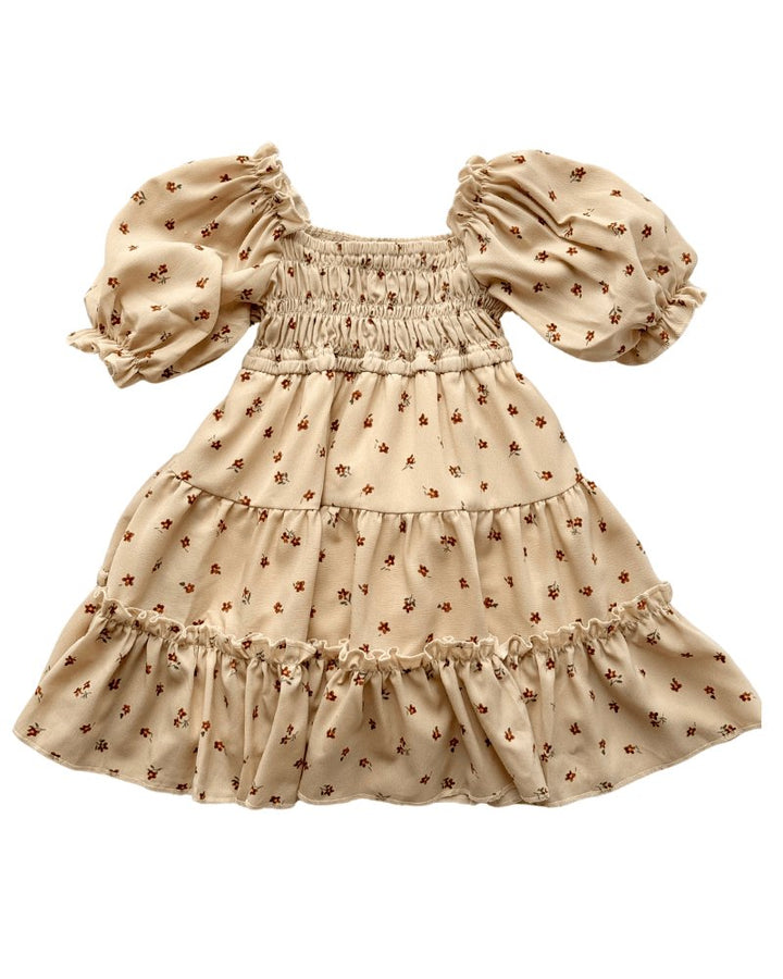 Katherine Dress - Brown Floral - Chicaboo