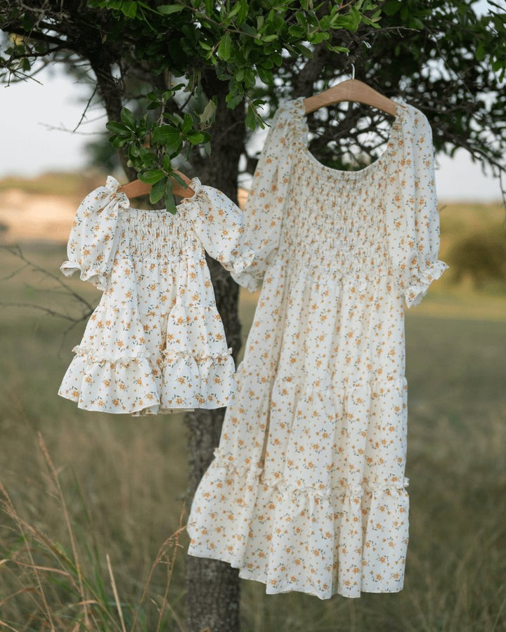 Katherine Dress - Yellow Floral - Chicaboo