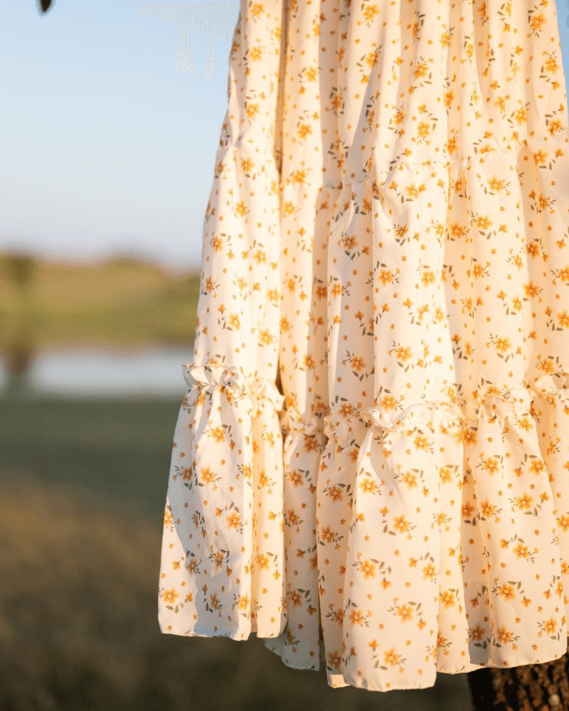 Katherine Dress - Yellow Floral - Chicaboo