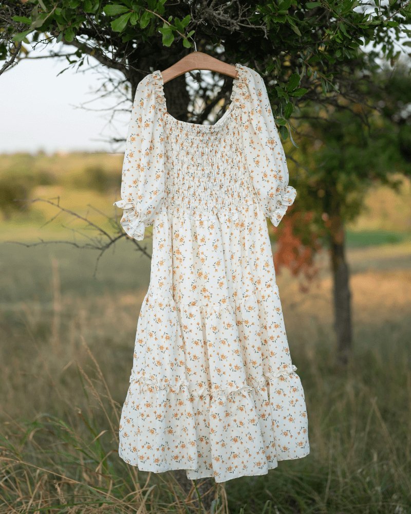 Katherine Dress - Yellow Floral - Chicaboo