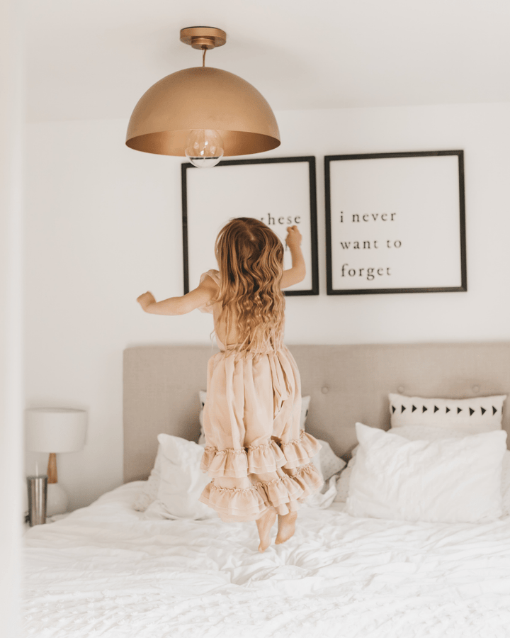 Nellie Ruffle Maxi Dress - Champagne - Chicaboo