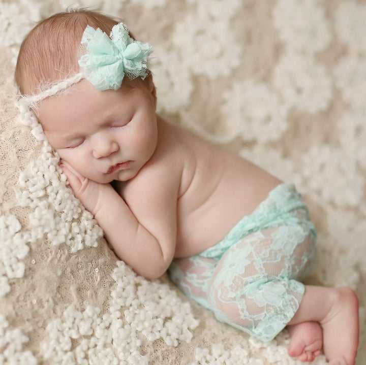 Newborn Lace Pants & Tieback Set - Chicaboo