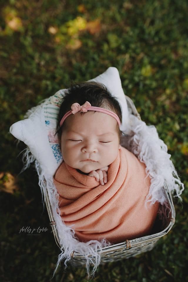 Snuggle Knit Newborn Wrap | Winter White Swaddle Stretch Wrap for Photography - Chicaboo