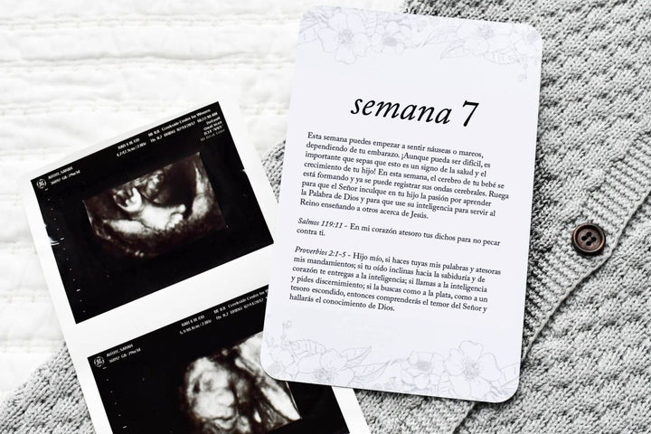 Spanish Pregnancy Prayer Cards - Chicaboo