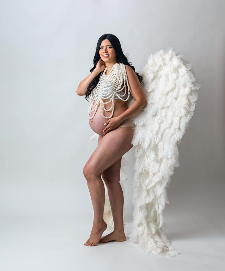 Adult Size Couture Angel Wings Warm White (Foldable) MUST PURCHASE SEPARATELY - Chicaboo