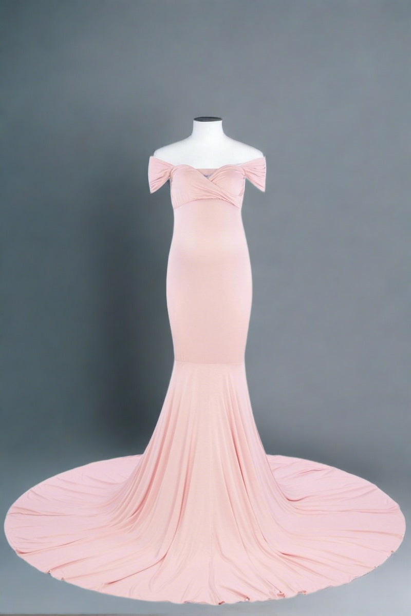 Ballet Pink Signature Jersey {Athena} Maternity Gown - Chicaboo