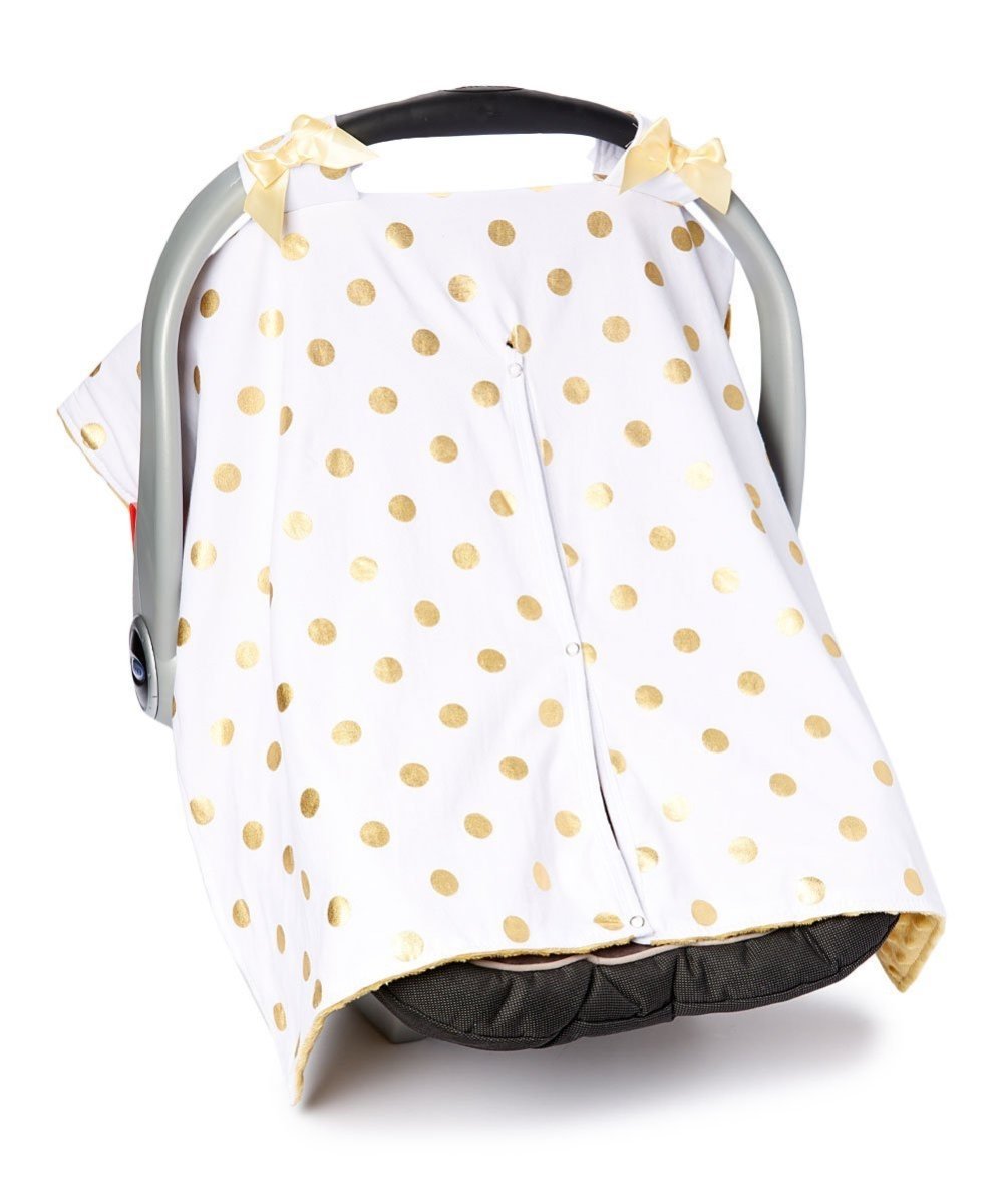 Car Seat Cover - Gold dot - Chicaboo