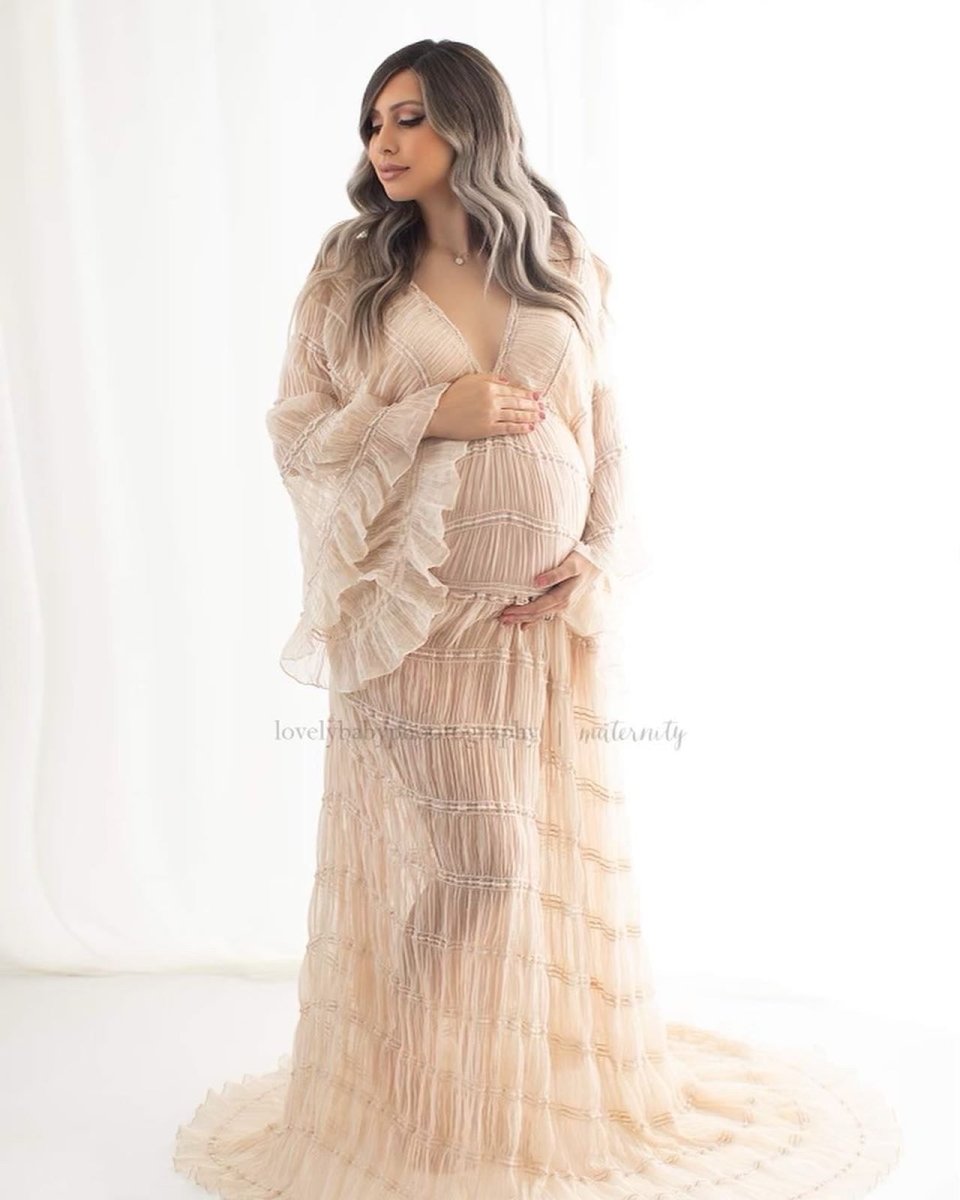 sheer dress for maternity shoot Lace Maternity Dress Chic Bump Club