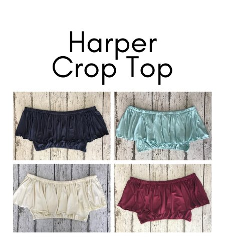 Harper Boho Ruffle Crop Top (Choose Color) - Chicaboo
