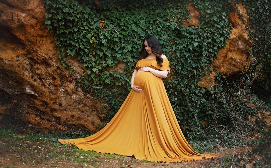 Fall Rainbow Chiffon {Promise} Maternity Overbelly Skirt – Chicaboo