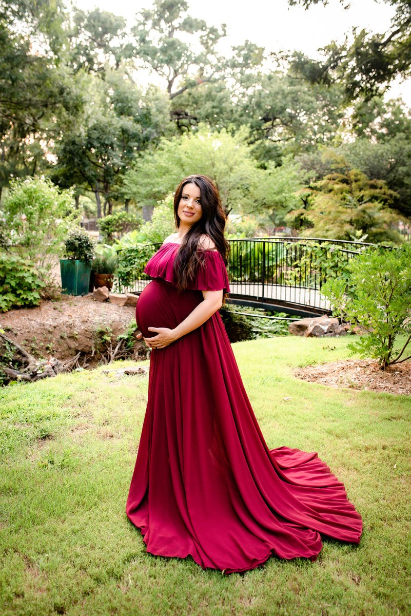 Chiffon Long Maternity Skirt | Merlot Full Circle Semi-Sheer for Photo Chicaboo Chiffon Long Maternity Skirt | Merlot Full Circle Semi-Sheer for Photo Chicaboo
