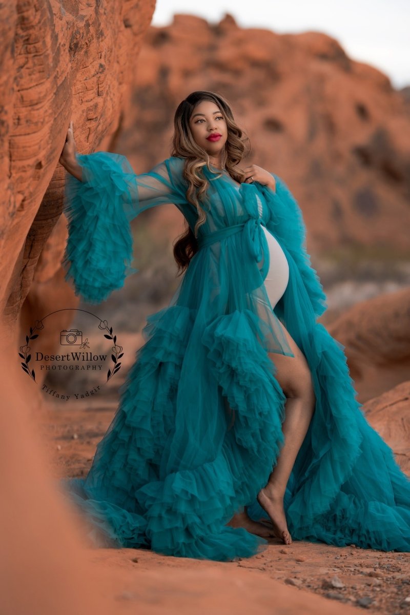 Preorder Ruffled Tulle Etta Robe (Choose Color) Estimated shipping late January - Chicaboo