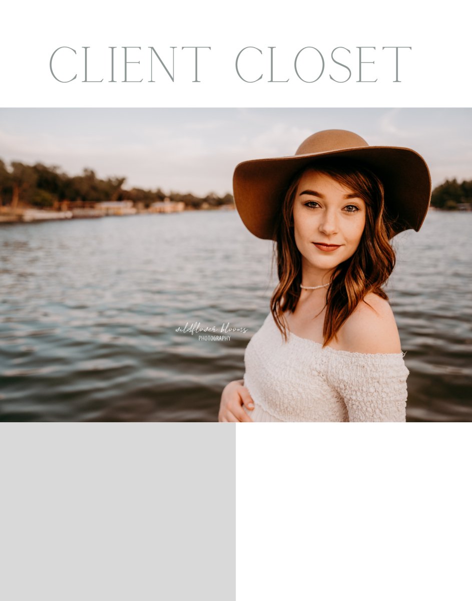 PURCHASE SEPARATELY Client Closet Customizable Canva Template - Classic theme- Vertical Orientation FINAL SALE - Chicaboo