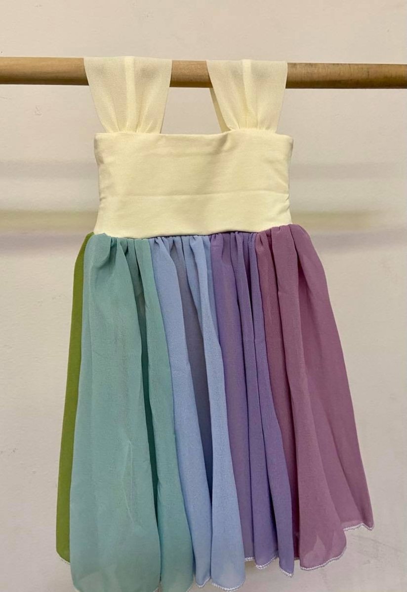Rainbow Newborn {Promise} Rainbow Dress (Choose Colorway) Pastel Rainbow Rainbow Newborn {Promise} Rainbow Dress (Choose Colorway) Pastel Rainbow