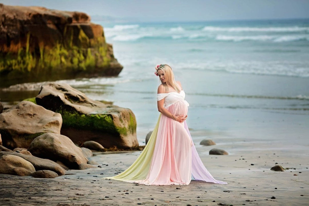 Kyara Two Piece Linen Maternity Dress Outfit for Photo Shoot, Two Piece Set  Women Summer Beach Pregnancy Photography,crop Top Maxi Skirt Set 