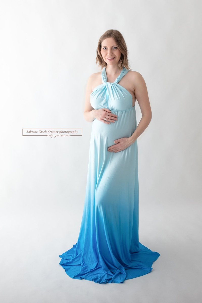 Tropical Waters Ombre Feather-light™ Poly {Eternity} Infinity Style Wrap Gown - Chicaboo