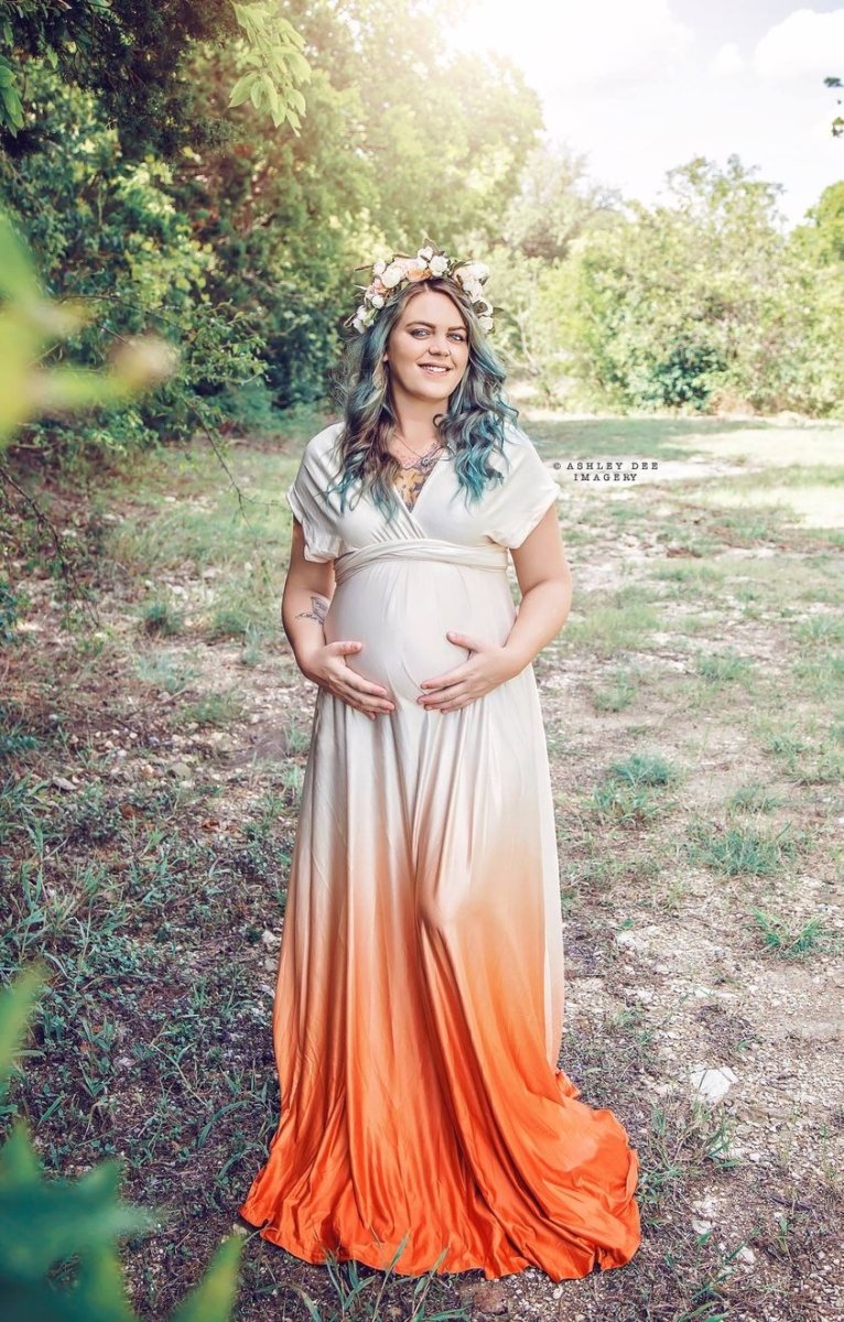 Eternity Maternity Wrap Dress | Tuscan Sunset Infinity Style for Baby Chicaboo Eternity Maternity Wrap Dress | Tuscan Sunset Infinity Style for Baby Chicaboo